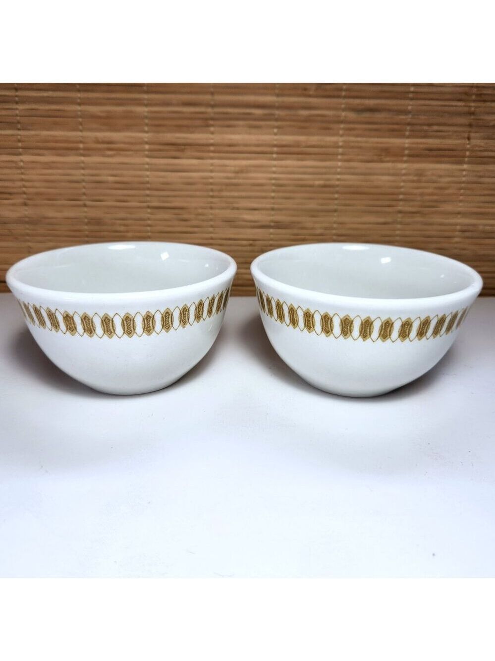 Royal Doulton Bowls Mayfair Pattern Set of 2 Hotel ware England MCM Steelite